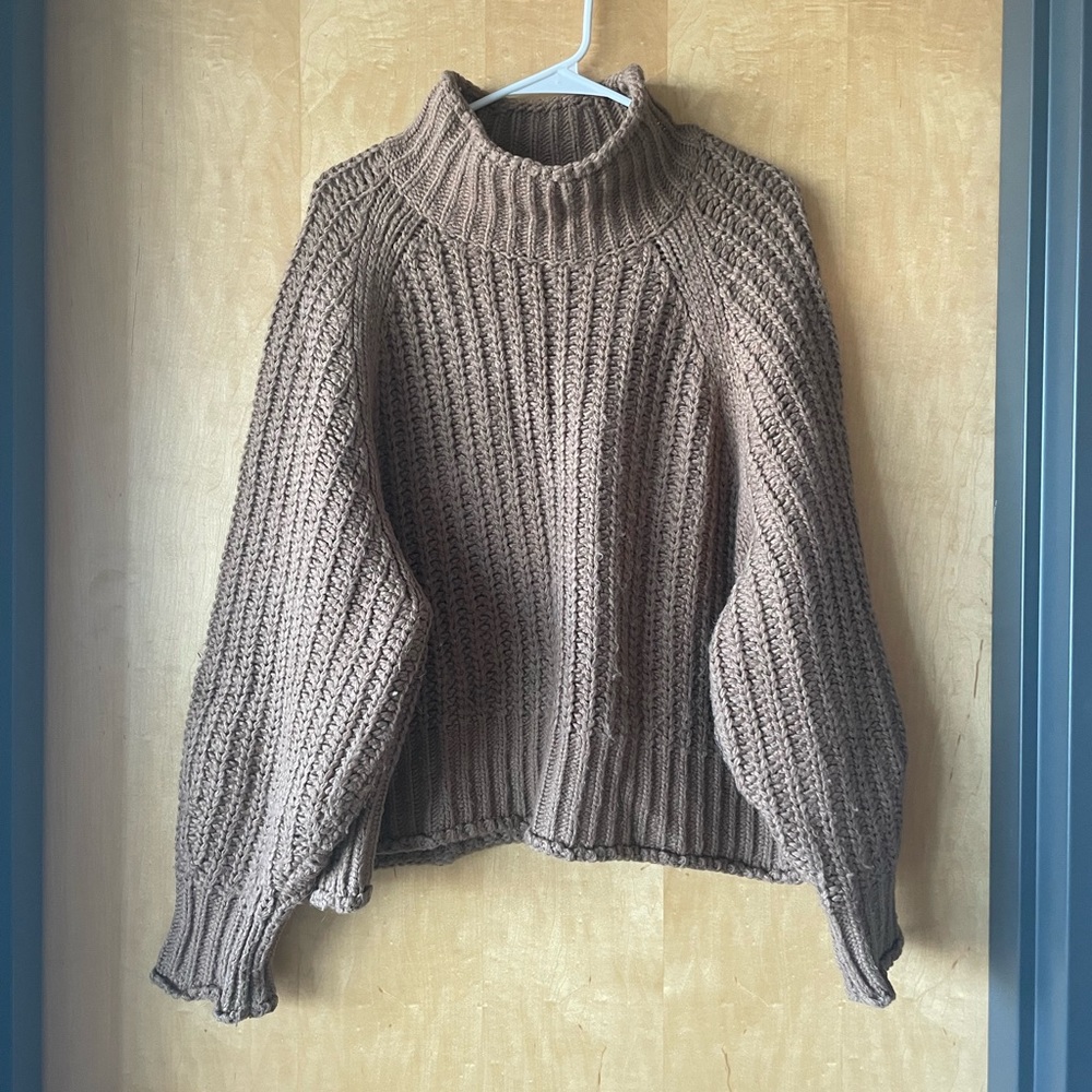 H&M Chunky Knit Turtleneck Sweater